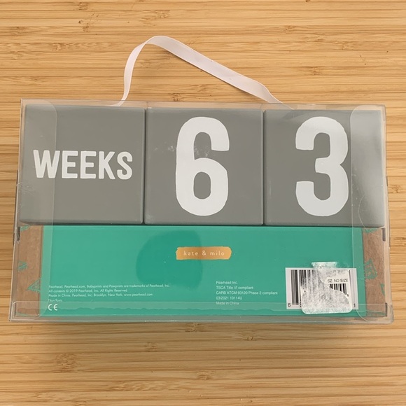 Kate & Milo WOODEN MILESTONE AGE BLOCKS Milestone Keepsakes & Photo Props - Picture 4 of 6